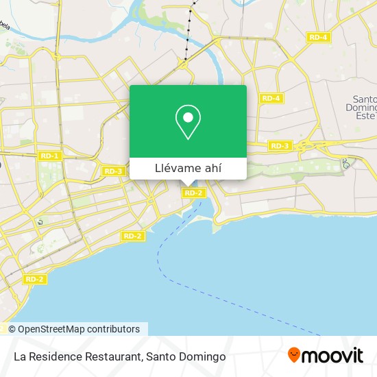 Mapa de La Residence Restaurant