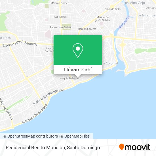 Mapa de Residencial Benito Monción