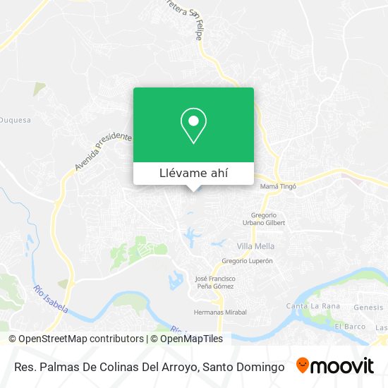 Mapa de Res. Palmas De Colinas Del Arroyo
