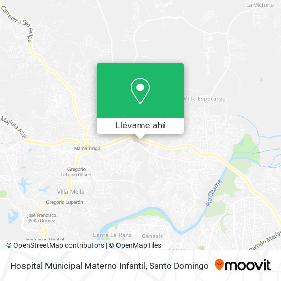 Mapa de Hospital Municipal Materno Infantil