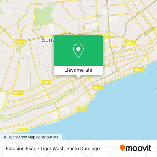 Mapa de Estación Esso - Tiger Wash