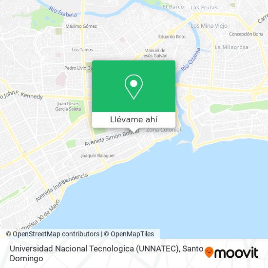 Mapa de Universidad Nacional Tecnologica (UNNATEC)