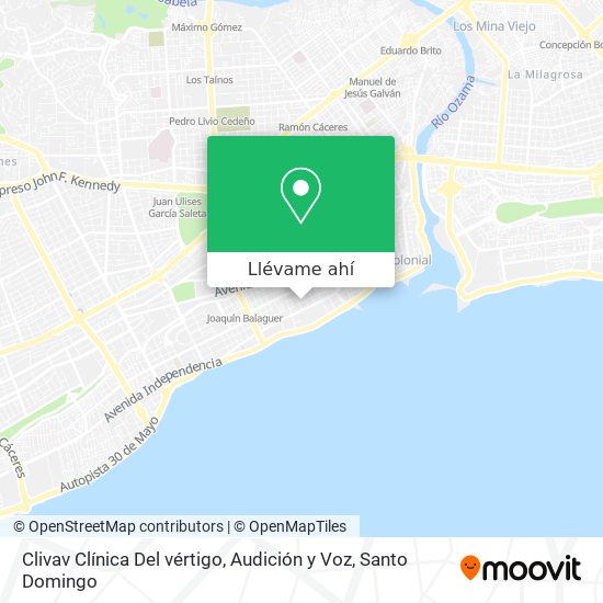Mapa de Clivav Clínica Del vértigo, Audición y Voz