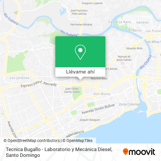 Mapa de Tecnica Bugallo - Laboratorio y Mecánica Diesel