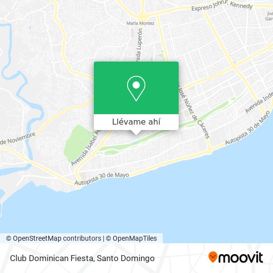 Mapa de Club Dominican Fiesta