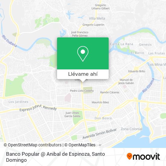 Mapa de Banco Popular @ Anibal de Espinoza