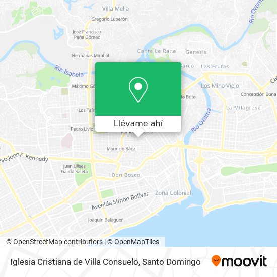 Mapa de Iglesia Cristiana de Villa Consuelo