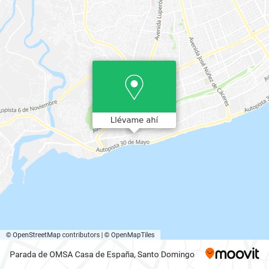 Mapa de Parada de OMSA Casa de España