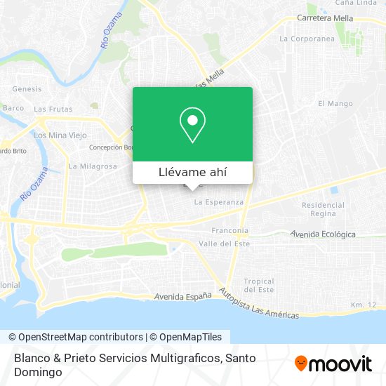 Mapa de Blanco & Prieto Servicios Multigraficos