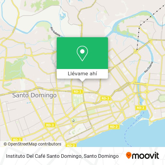 Mapa de Instituto Del Café Santo Domingo