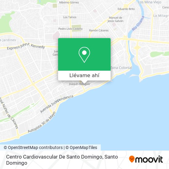 Mapa de Centro Cardiovascular De Santo Domingo