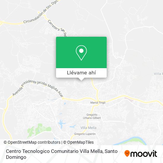 Mapa de Centro Tecnologico Comunitario Villa Mella