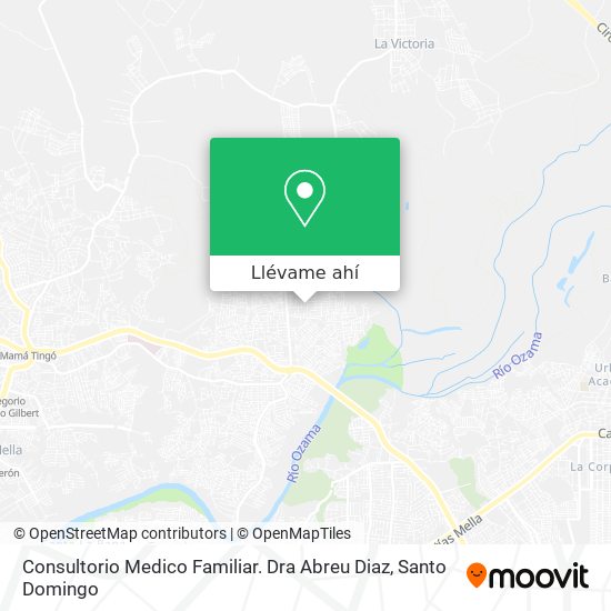 Mapa de Consultorio Medico Familiar. Dra Abreu Diaz