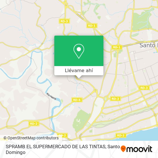 Mapa de SPRAMB EL SUPERMERCADO DE LAS TINTAS