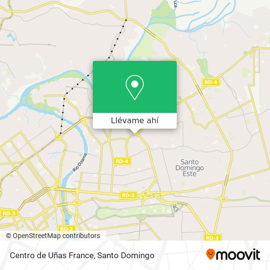 Mapa de Centro de Uñas France
