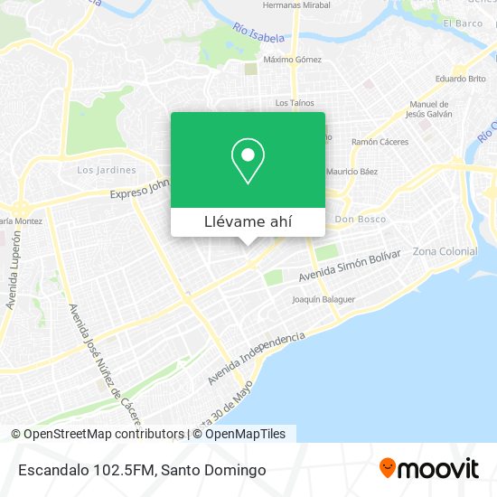Mapa de Escandalo 102.5FM