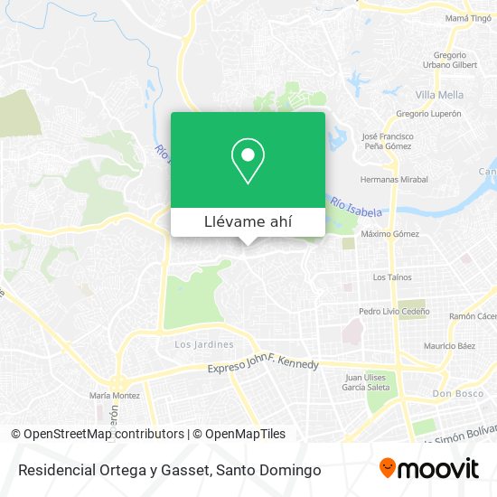 Mapa de Residencial Ortega y Gasset