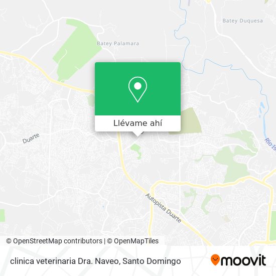 Mapa de clinica veterinaria Dra. Naveo