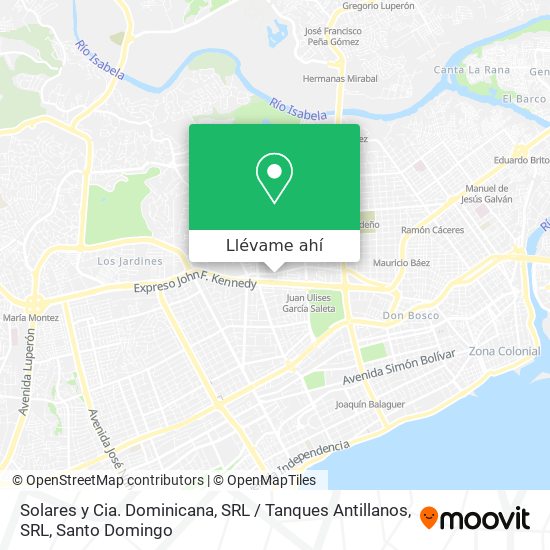 Mapa de Solares y Cia. Dominicana, SRL  / Tanques Antillanos, SRL