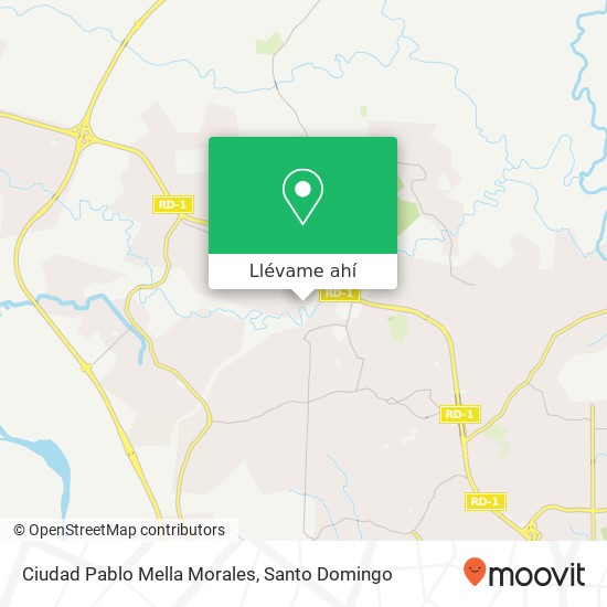 Mapa de Ciudad Pablo Mella Morales