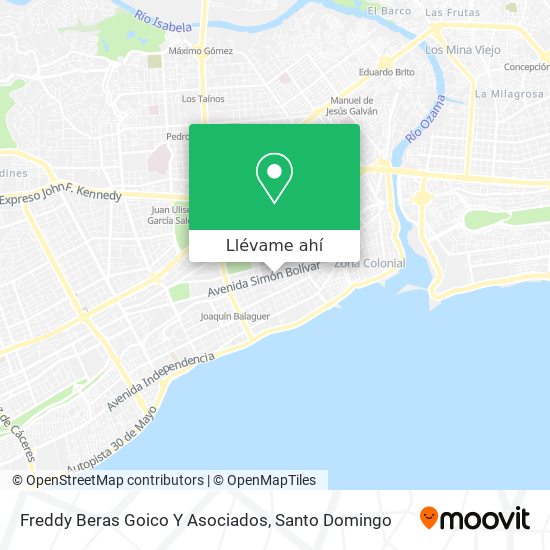 Mapa de Freddy Beras Goico Y Asociados