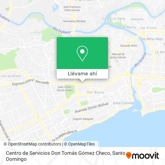 Mapa de Centro de Servicios Don Tomás Gómez Checo