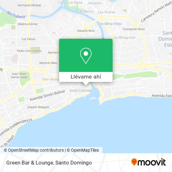 Mapa de Green Bar & Lounge