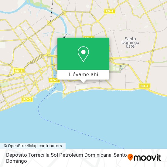 Mapa de Deposito Torrecilla Sol Petroleum Dominicana