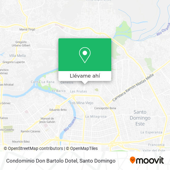 Mapa de Condominio Don Bartolo Dotel