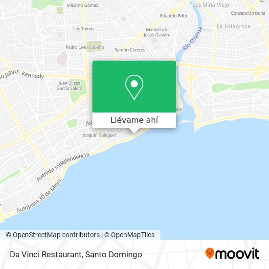 Mapa de Da Vinci Restaurant