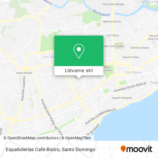 Mapa de Españolerías Café-Bistro