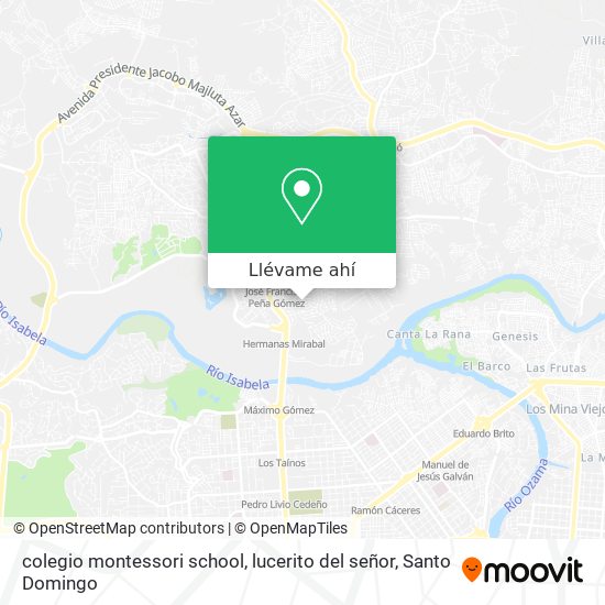 Mapa de colegio montessori school, lucerito del señor