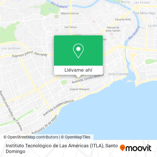 Mapa de Instituto Tecnológico de Las Américas (ITLA)