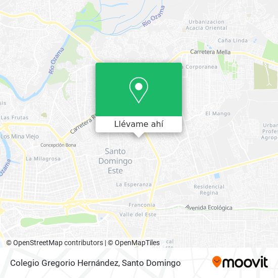 Mapa de Colegio Gregorio Hernández