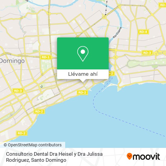 Mapa de Consultorio Dental Dra Heisel y Dra Julissa Rodriguez