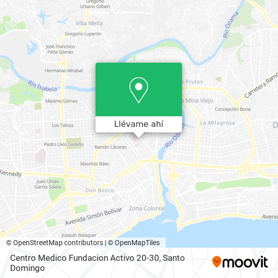 Mapa de Centro Medico Fundacion Activo 20-30