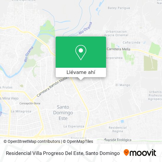 Mapa de Residencial Villa Progreso Del Este