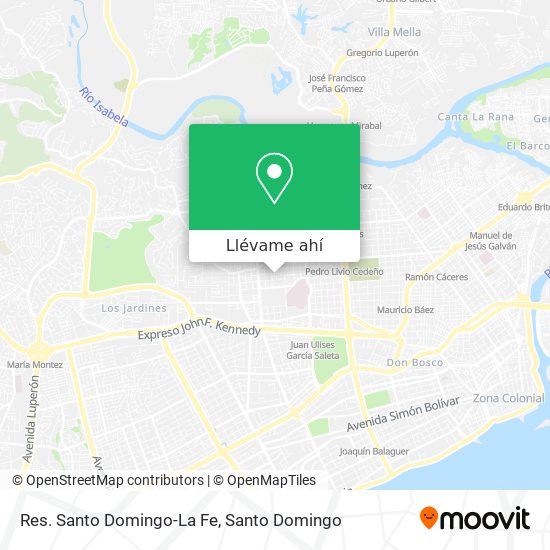 Mapa de Res. Santo Domingo-La Fe