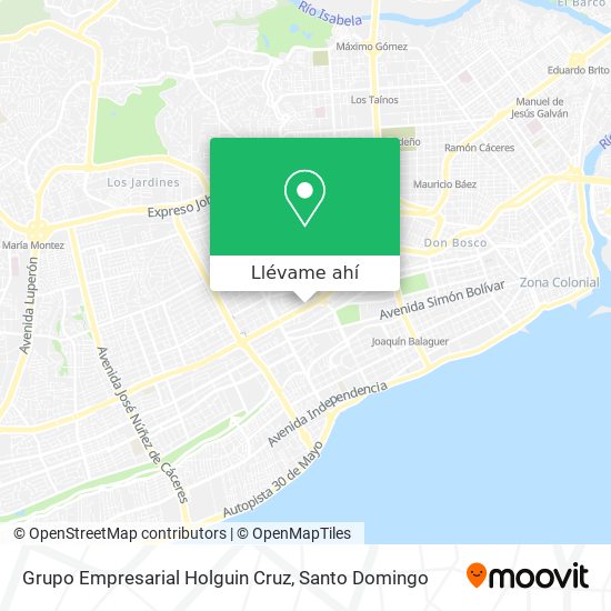 Mapa de Grupo Empresarial Holguin Cruz