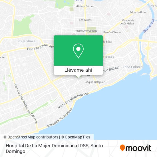 Mapa de Hospital De La Mujer Dominicana IDSS