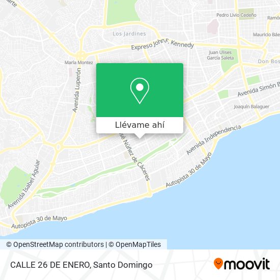 Mapa de CALLE 26 DE ENERO