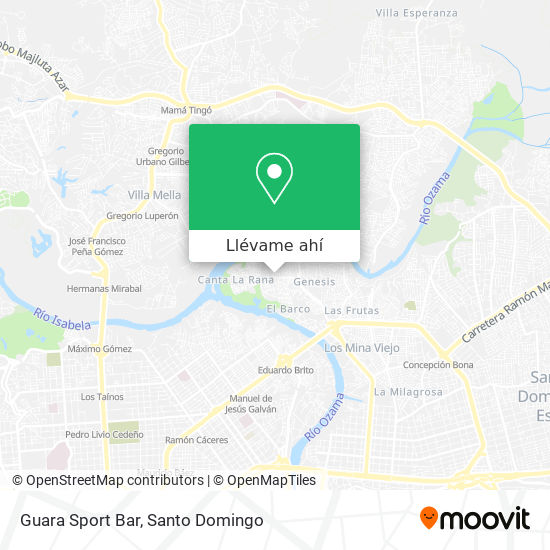 Mapa de Guara Sport Bar