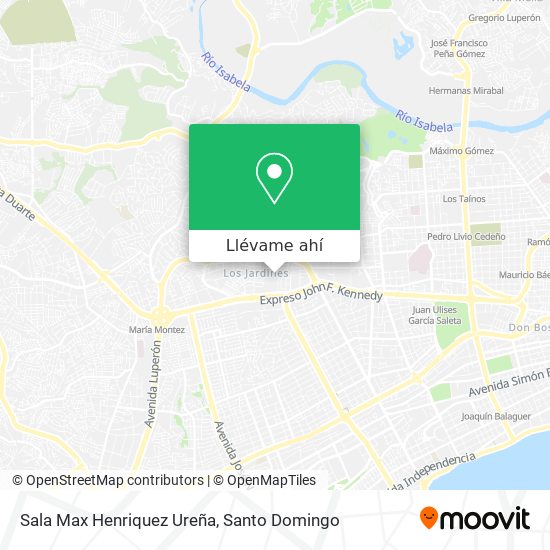 Mapa de Sala Max Henriquez Ureña