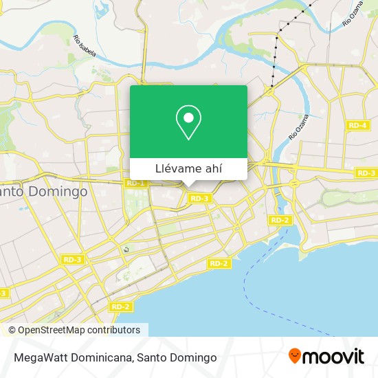 Mapa de MegaWatt Dominicana