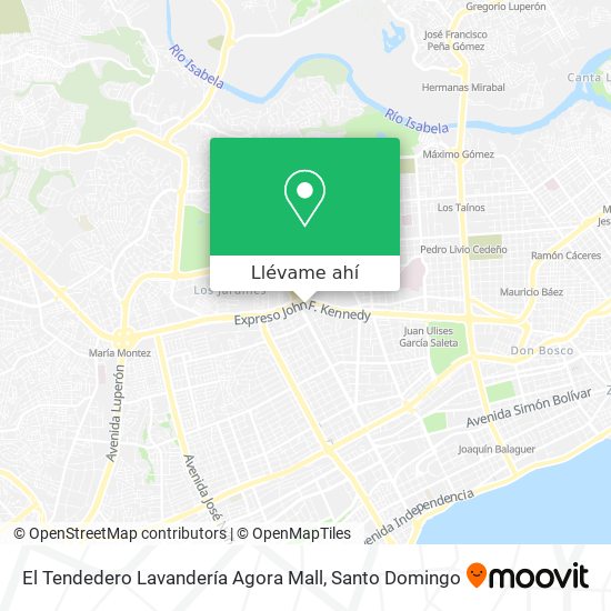 Mapa de El Tendedero Lavandería Agora Mall
