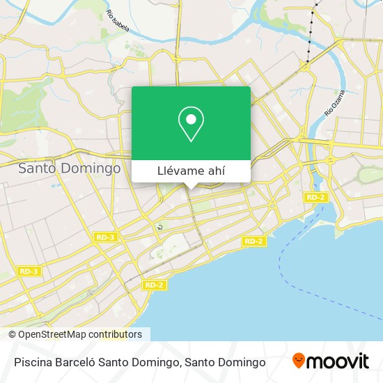 Mapa de Piscina Barceló Santo Domingo