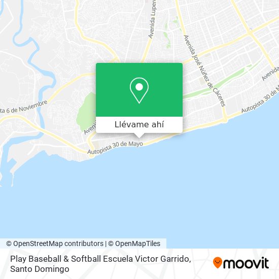Mapa de Play Baseball & Softball Escuela Victor Garrido