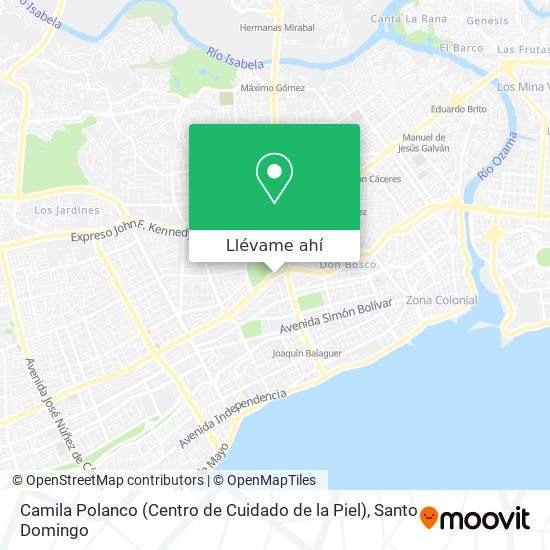 Mapa de Camila Polanco (Centro de Cuidado de la Piel)