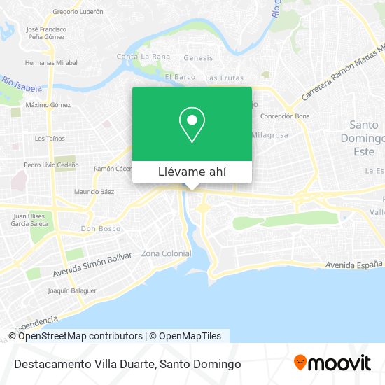 Mapa de Destacamento Villa Duarte