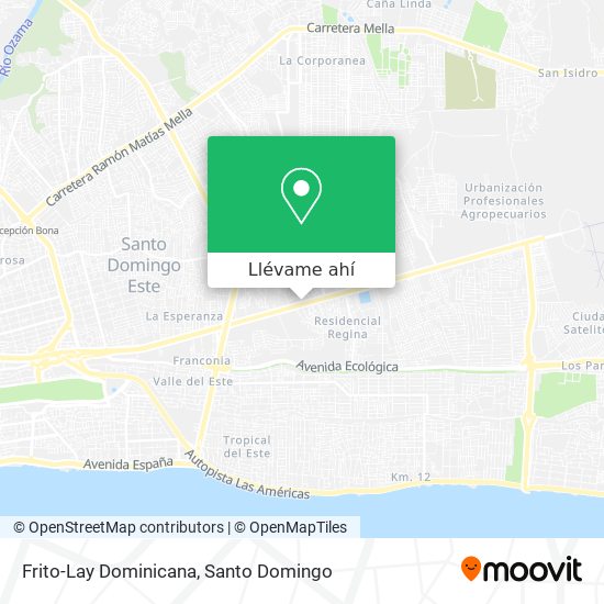 Mapa de Frito-Lay Dominicana